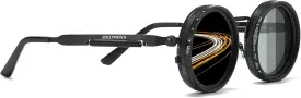 Adjustable Tint Sunglasses, 1-9 Gears Nightshift Glasses Retro Round Polarized Dimming Glasses ND Filter Lenses