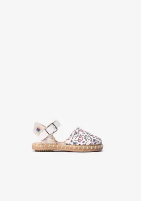 Baby's White Unicorn Espadrilles