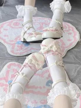 binfenxie Japanese Kawaii Lolita Mary Janes Shoes Women Bow-knot Vintage Sweet Pumps Shoes Female Elegant Fashion Buckle Strap Shoes