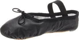 Bloch Dance Girl's Dansoft Full Sole Leather Ballet Slipper/Shoe, Black, 1.5 Narrow Little Kid