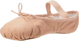 Bloch Dance Girl's Dansoft Full Sole Leather Ballet Slipper/Shoe, Theatrical Pink, 10 Toddler