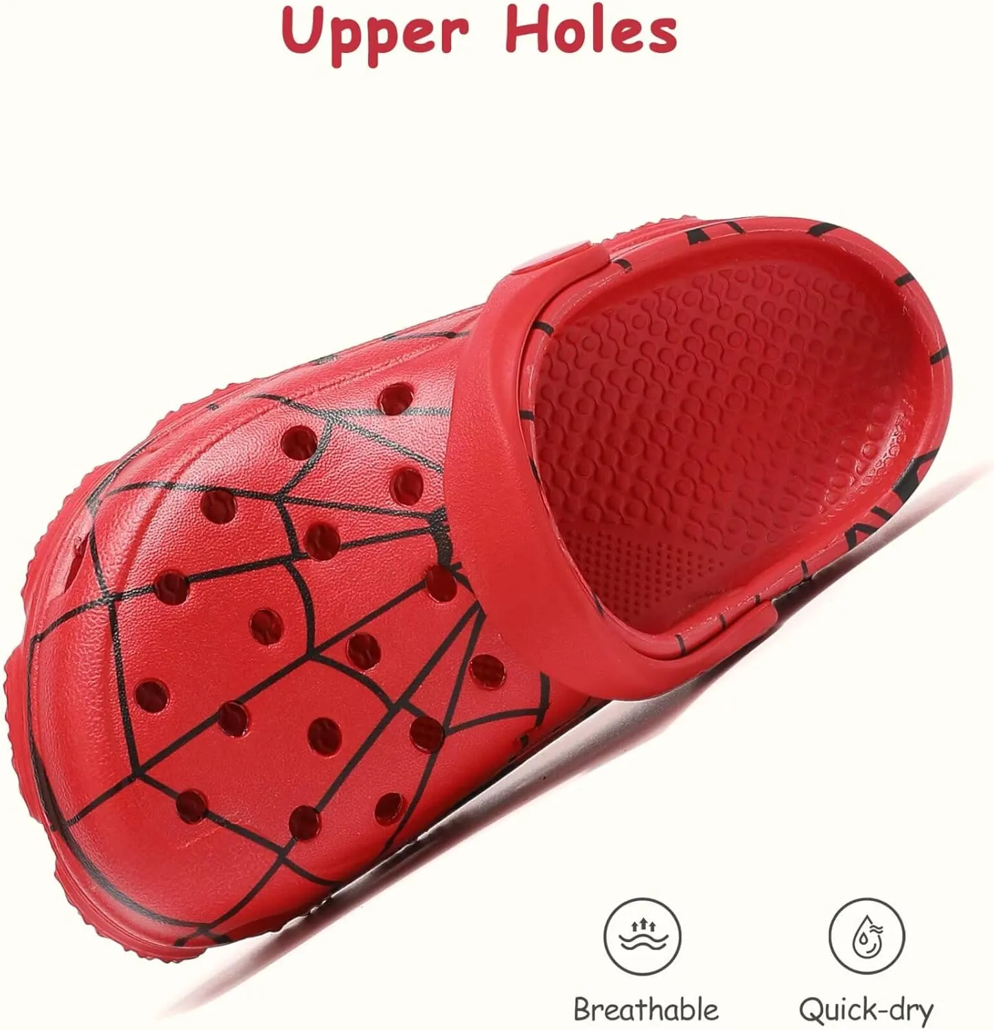 Boys and Girls Graphic Clogs for Kids,Unisex Eva Mules for Big Kid,Little Kid,Boy and Girl Closed Toe Slide Sandals