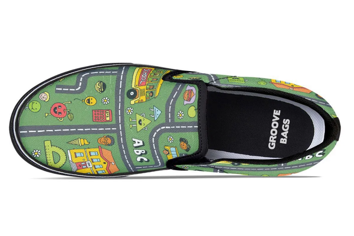 Childhood Roadmap Slip-On Shoes