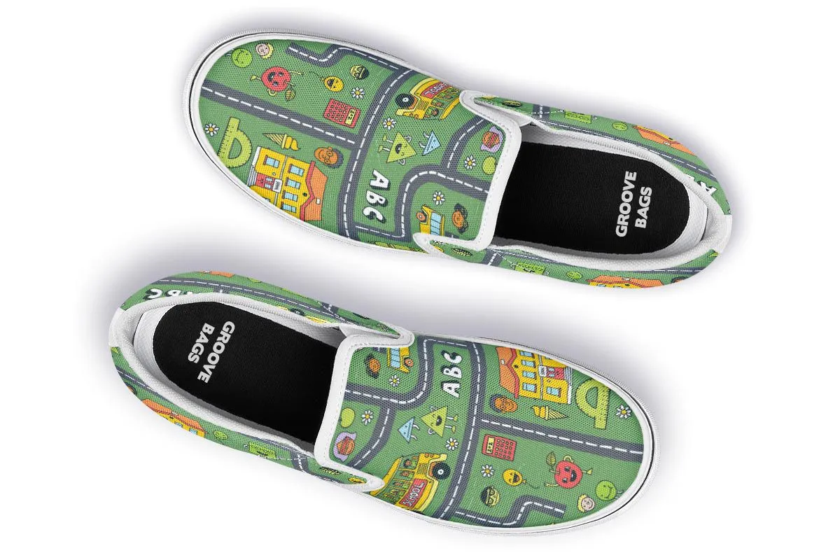 Childhood Roadmap Slip-On Shoes