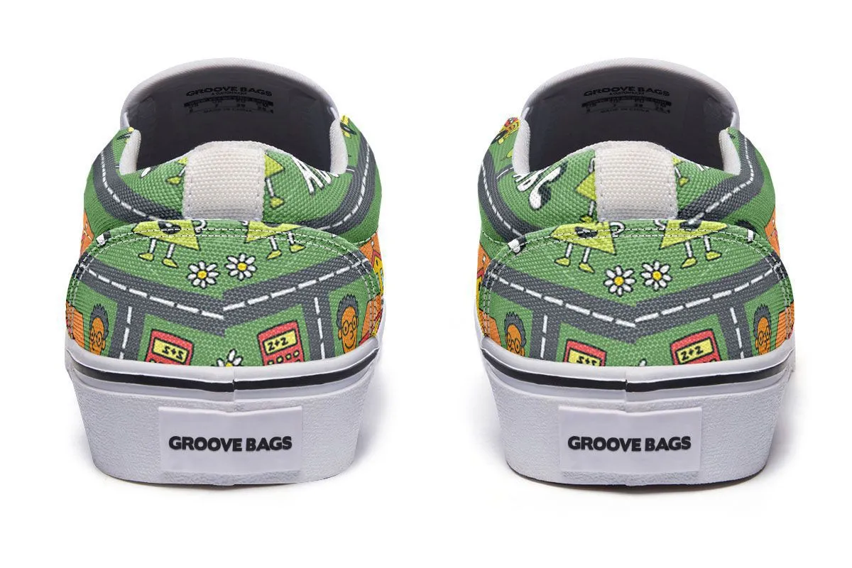 Childhood Roadmap Slip-On Shoes