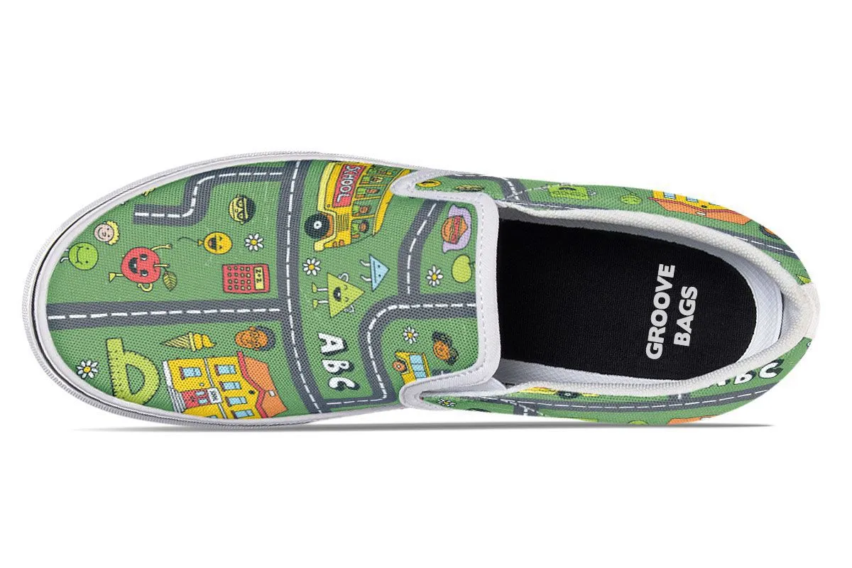 Childhood Roadmap Slip-On Shoes
