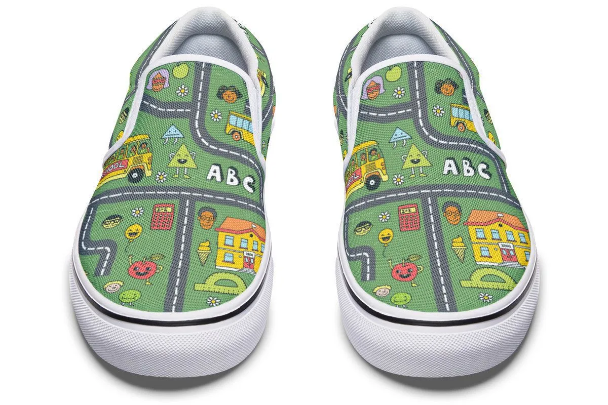 Childhood Roadmap Slip-On Shoes