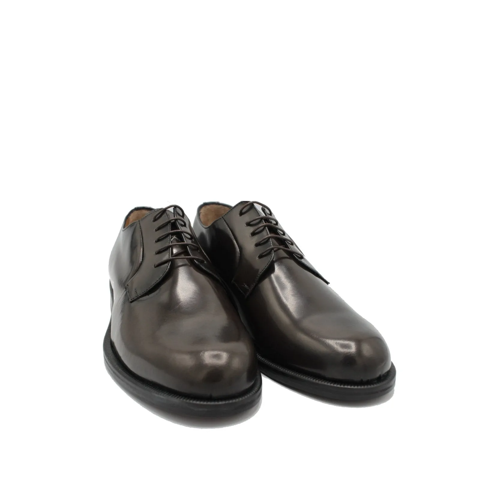 DERBY LACED 044 DARK BROWN POLISHED