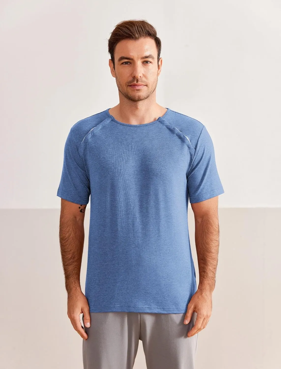 Dyeek Chemo for Shirt Port Access Chemotherapy Must Haves Tear Away Side Snap Short Sleeve Post Shoulder Surgery Shirts