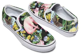 Floral Pig Slip-On Shoes