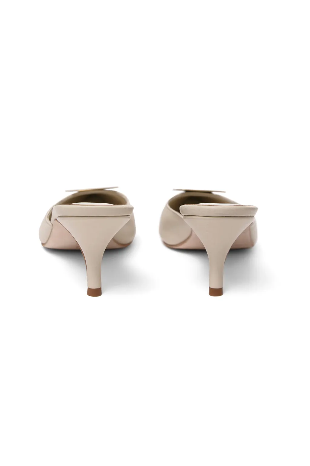 Gold-Hued Rectangle Mules