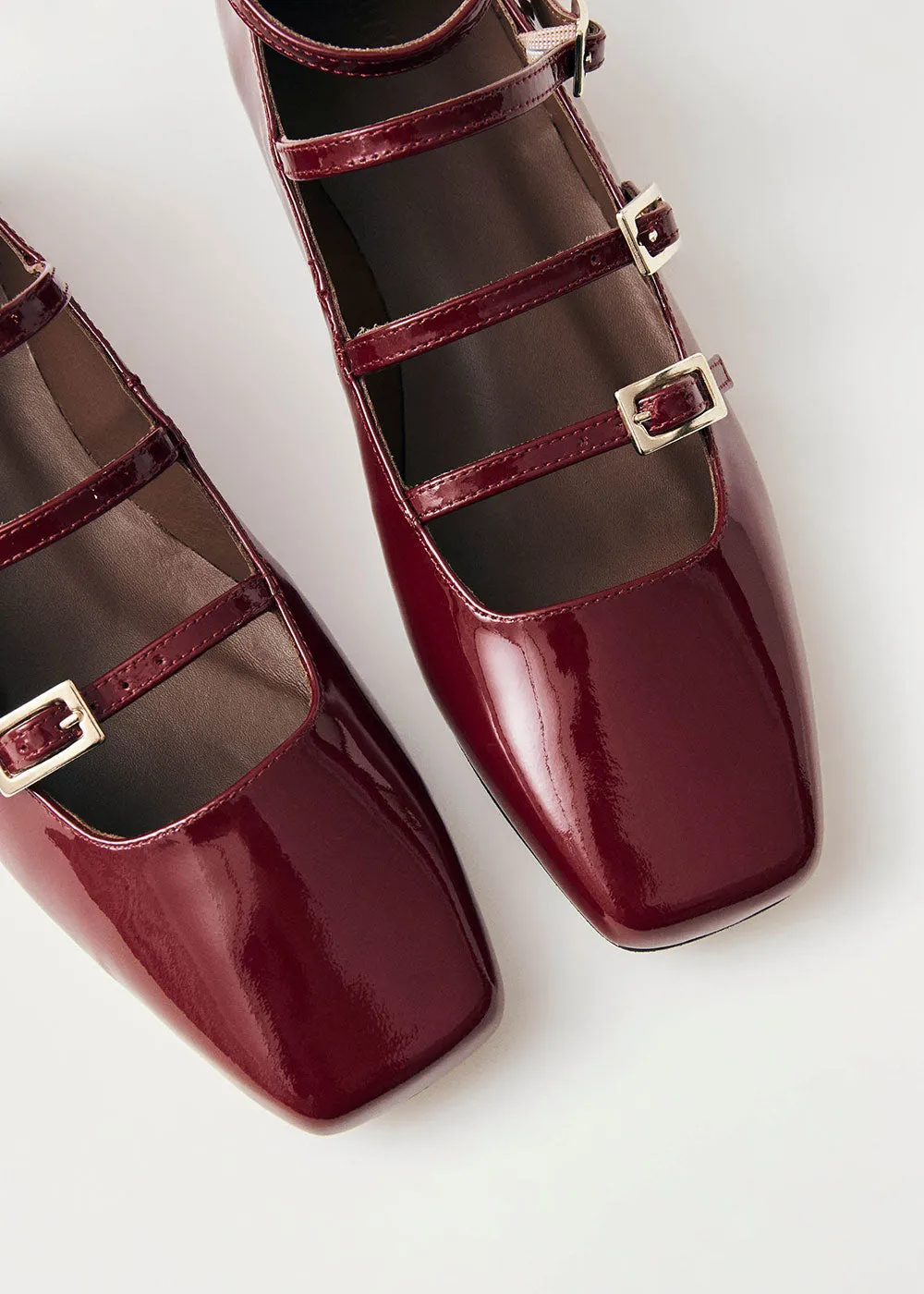 Luke Onix Ballet Flats - Burgundy