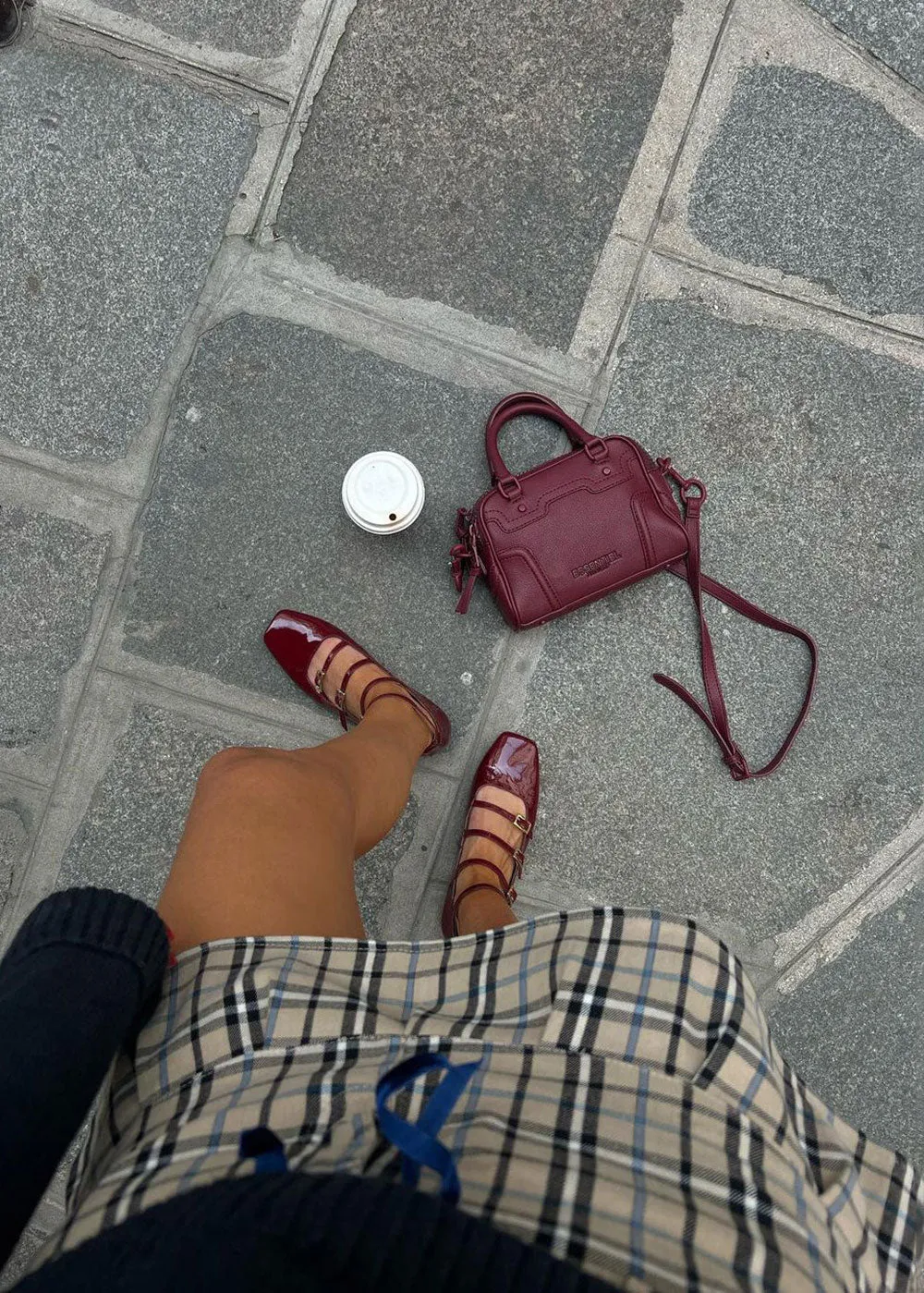 Luke Onix Ballet Flats - Burgundy