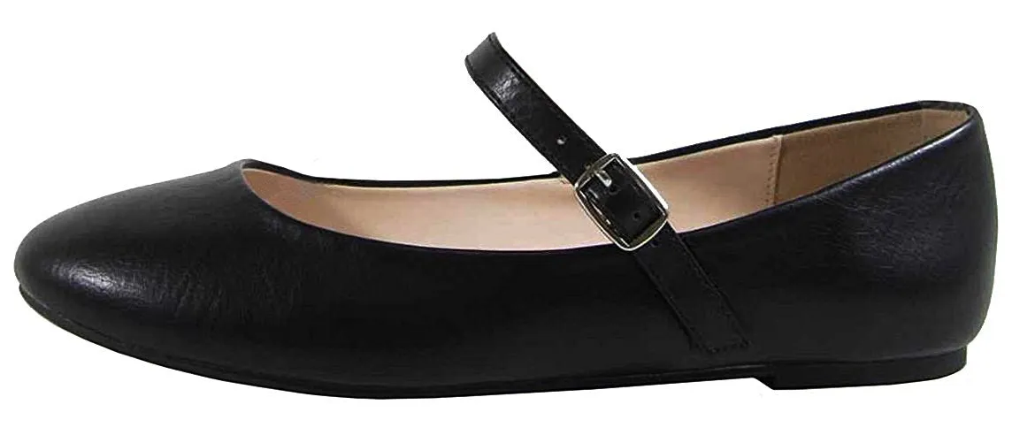 Mary-Jane Round Toe Ballet Ballarina Flats