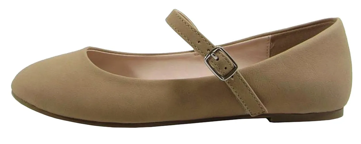 Mary-Jane Round Toe Ballet Ballarina Flats