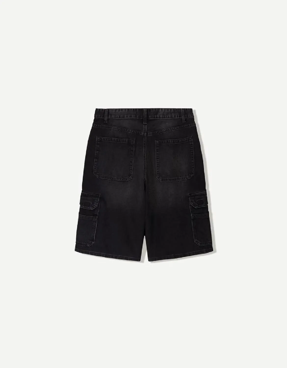Mens Loose Denim Shorts Baggy Casual Wide Leg Mid Jean Jorts Zipper Hip Hop Shorts with Pockets Streetwear