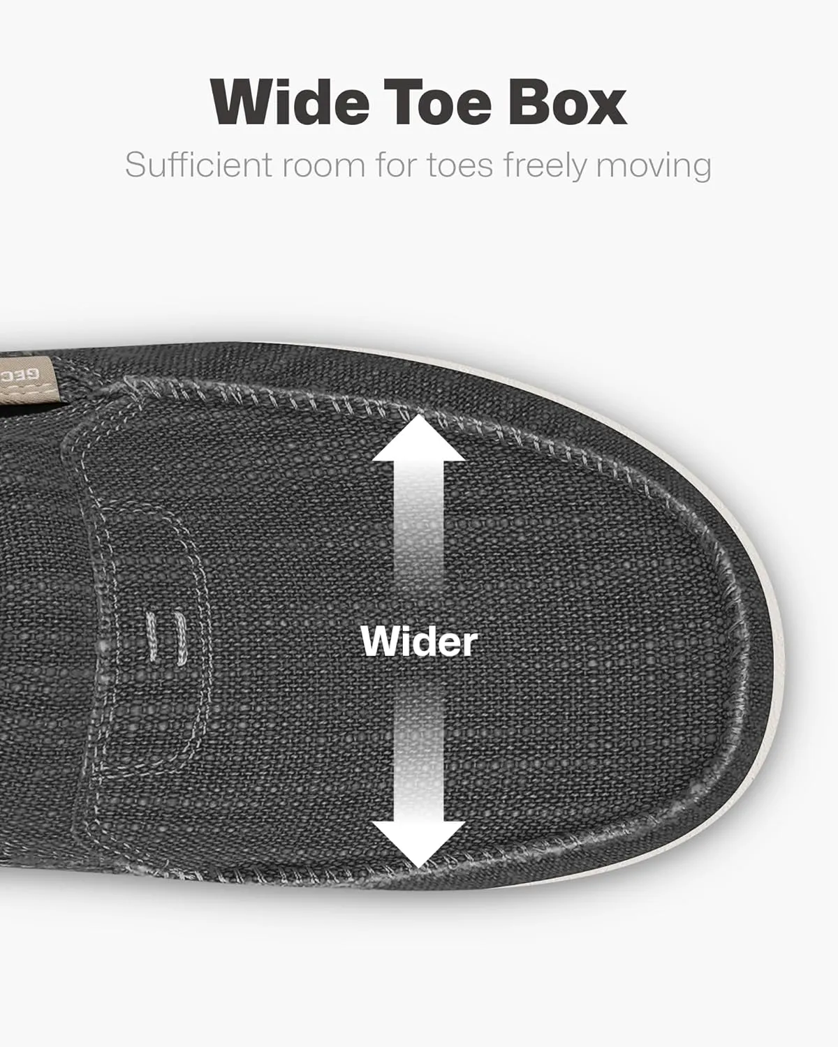 Mens Slip On Shoes, Mens Boat Shoes with Arch Support, Orthopedic Canvas Loafers for Plantar Fasciitis, Indoor & Outdoor Walking Slippers Shoes for Pain Relief