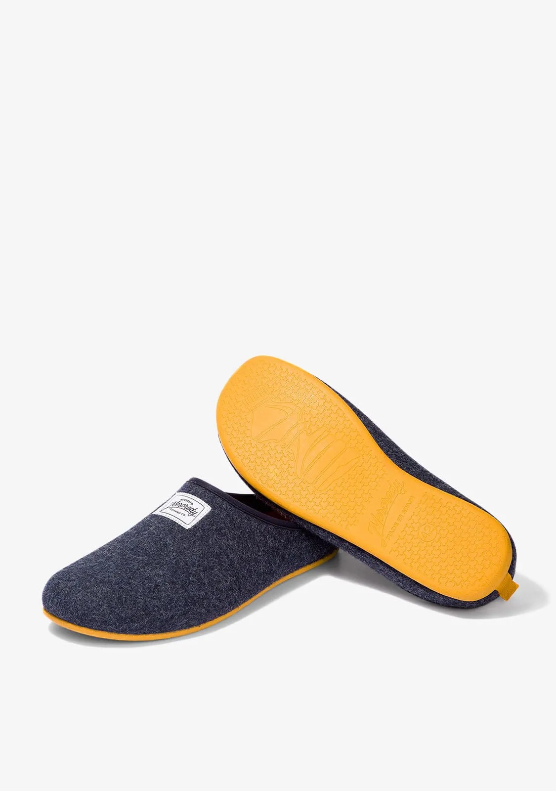 Navy / Yellow Home Slippers