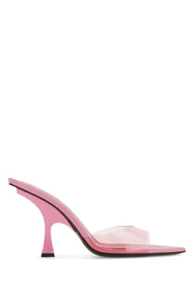 Pink PVC Ester mules