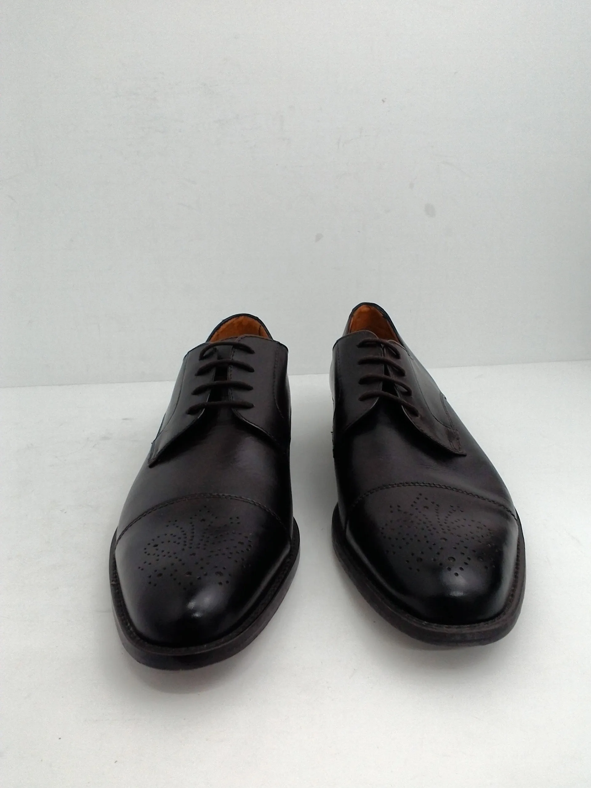 Tasso Elba Men's Oxford, Dark Brown, Leather, Size 11.5 M