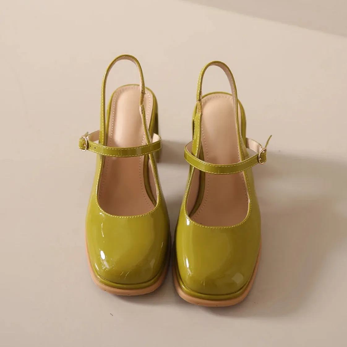 Vintage Aesthetic Mary Jane Pumps