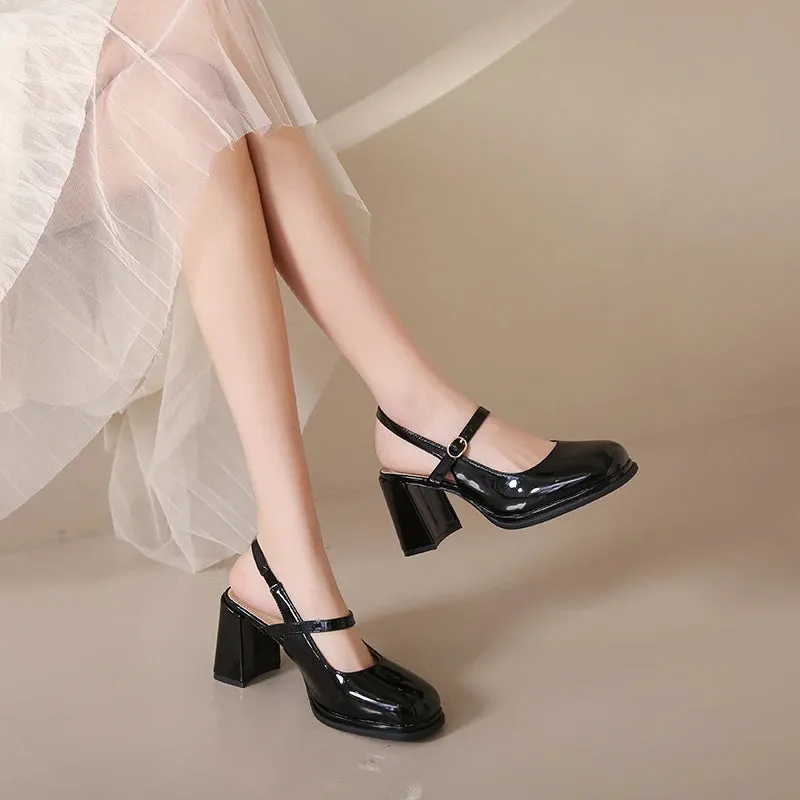 Vintage Aesthetic Mary Jane Pumps