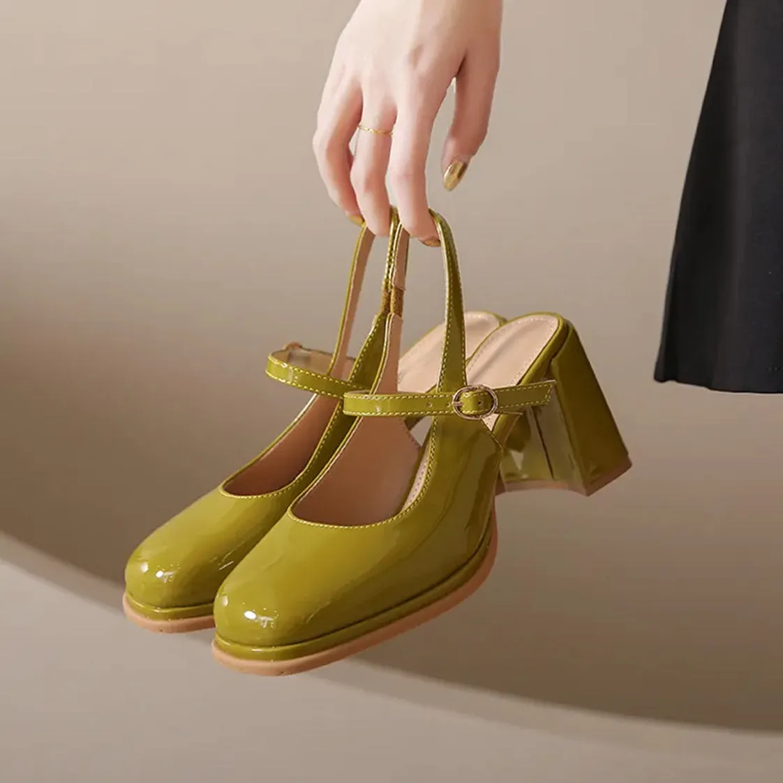 Vintage Aesthetic Mary Jane Pumps