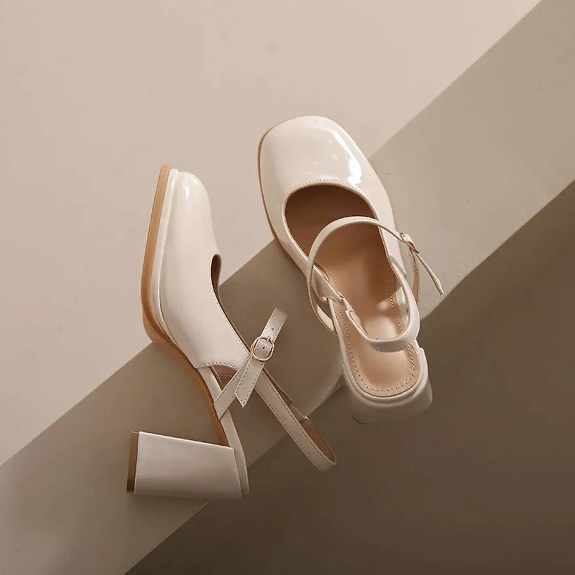 Vintage Aesthetic Mary Jane Pumps