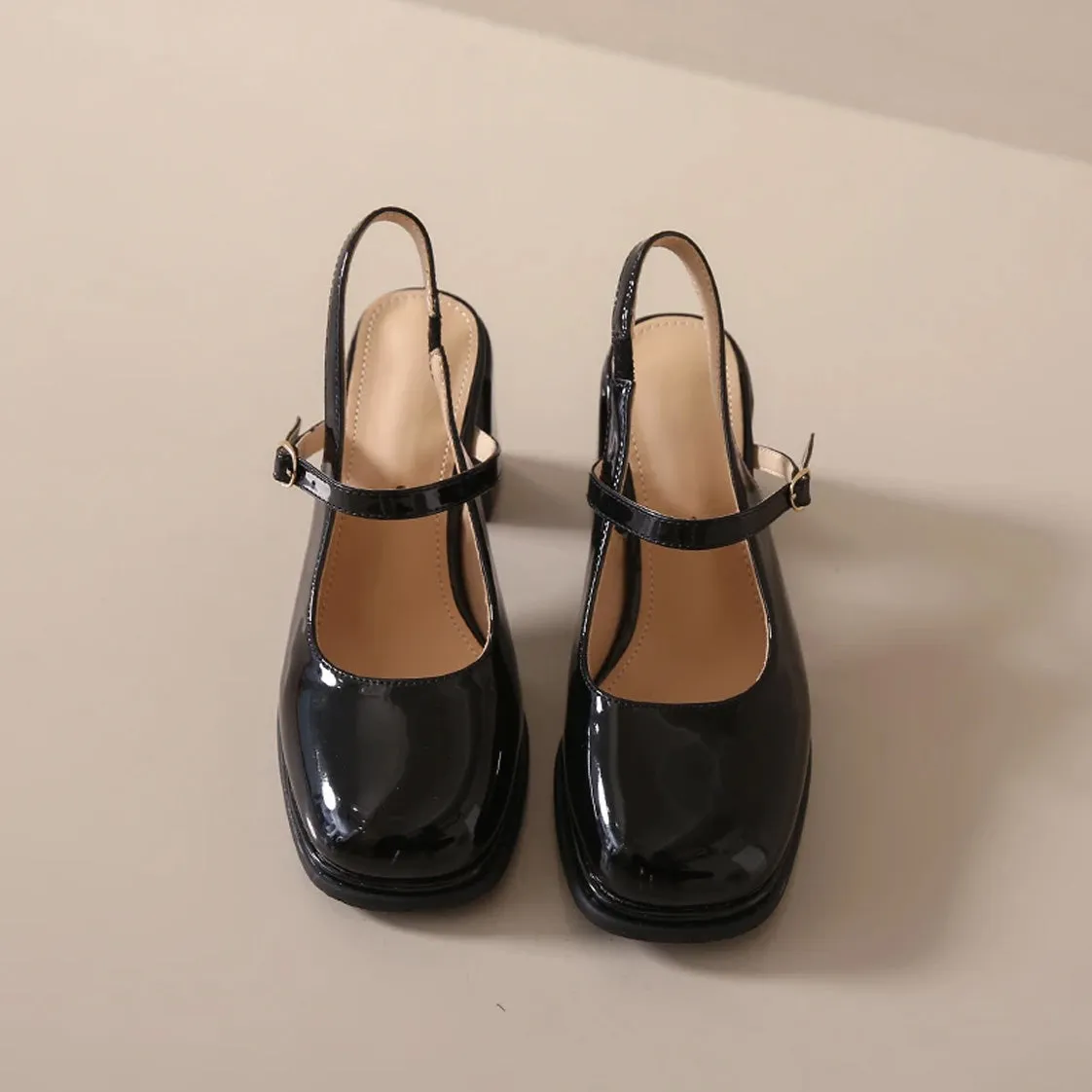Vintage Aesthetic Mary Jane Pumps