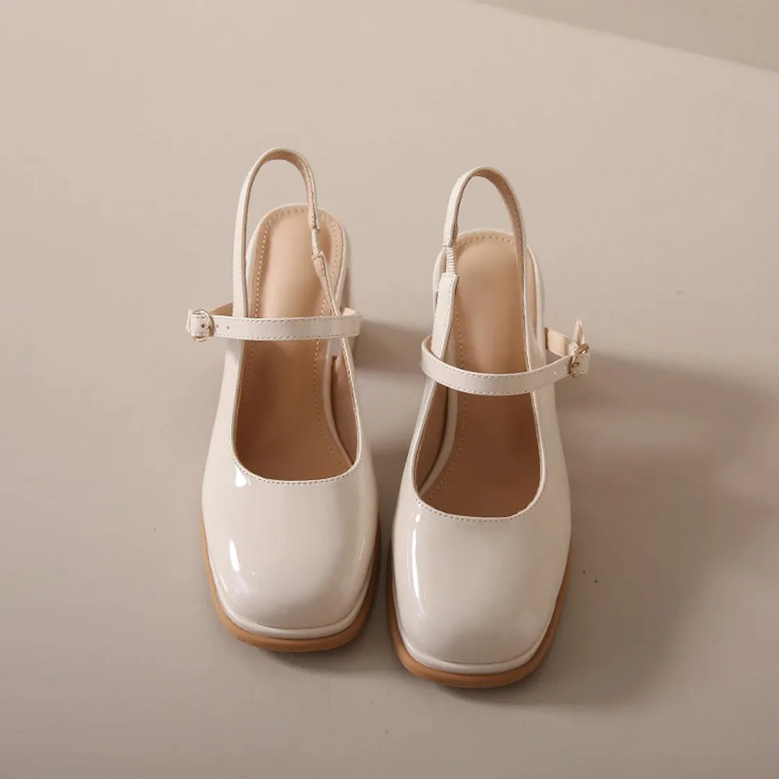 Vintage Aesthetic Mary Jane Pumps