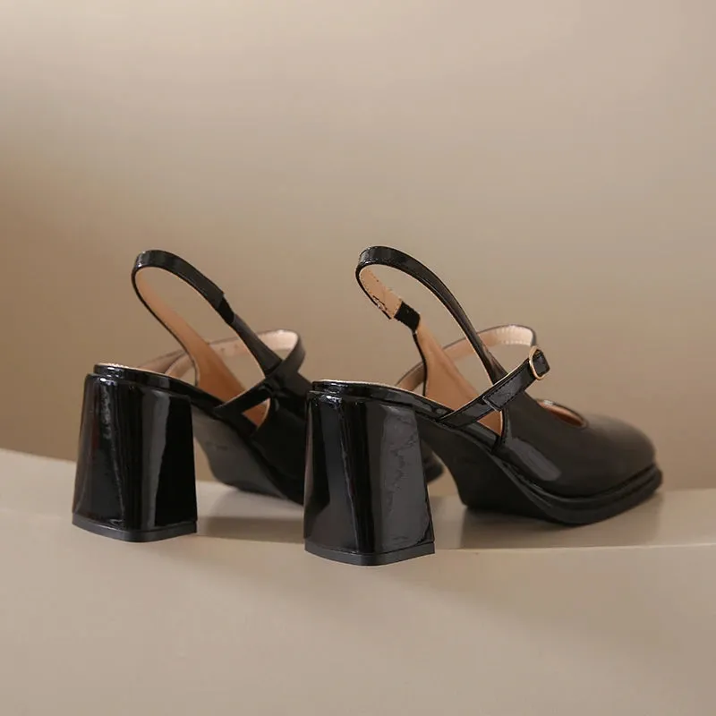 Vintage Aesthetic Mary Jane Pumps