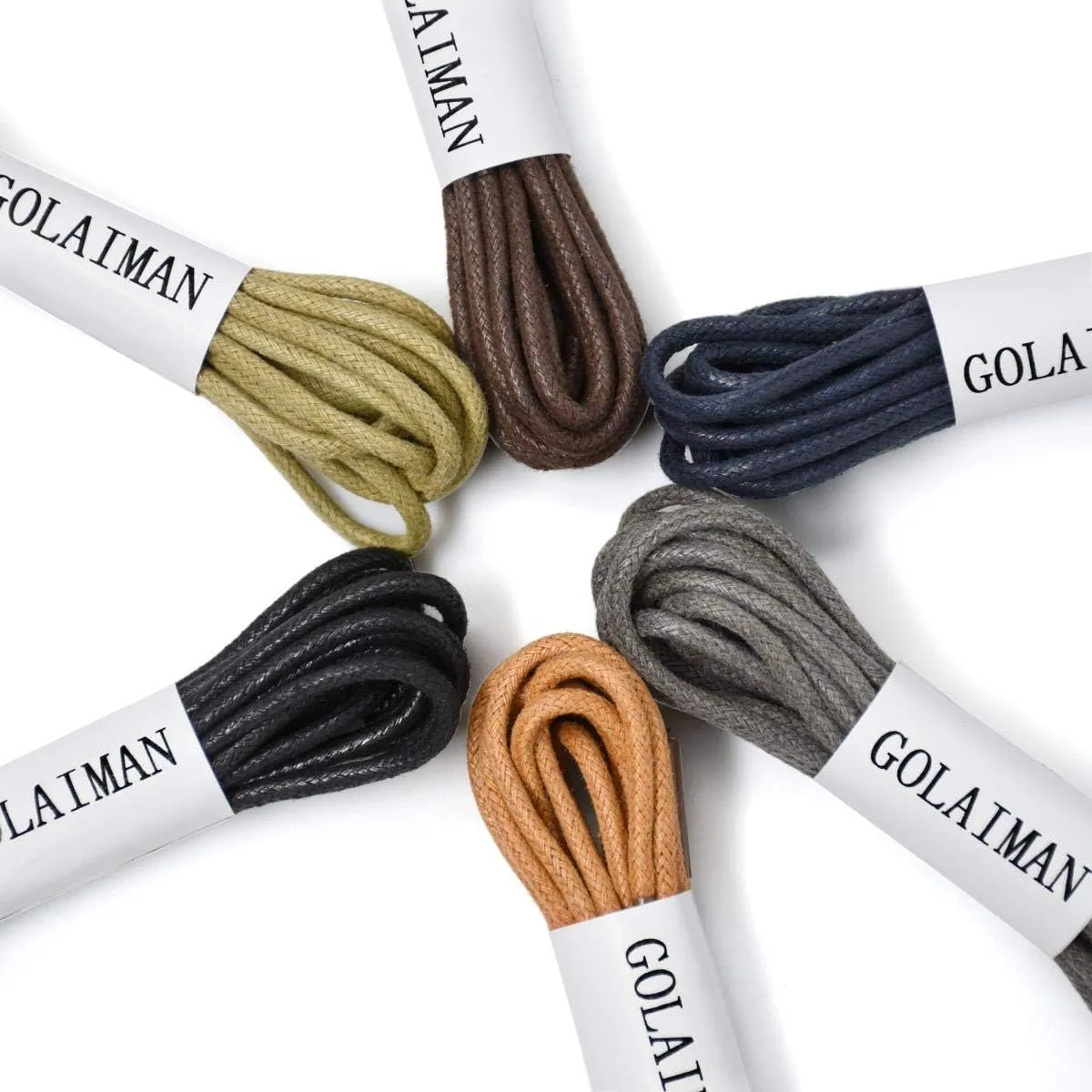 Waxed Dress Shoe Laces - Round Oxfords Shoelaces Leather Shoe Lace For Men Women