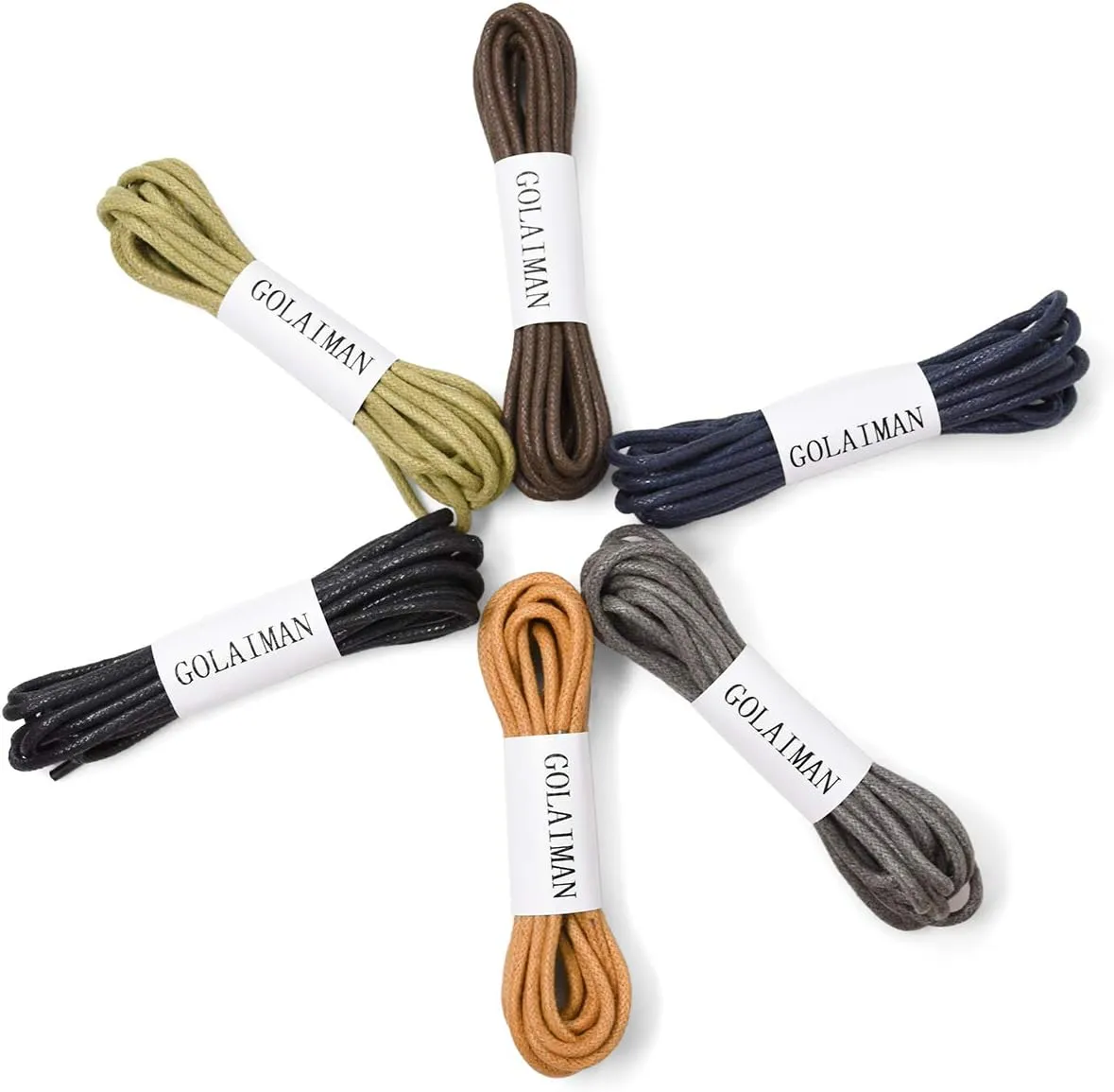 Waxed Dress Shoe Laces - Round Oxfords Shoelaces Leather Shoe Lace For Men Women